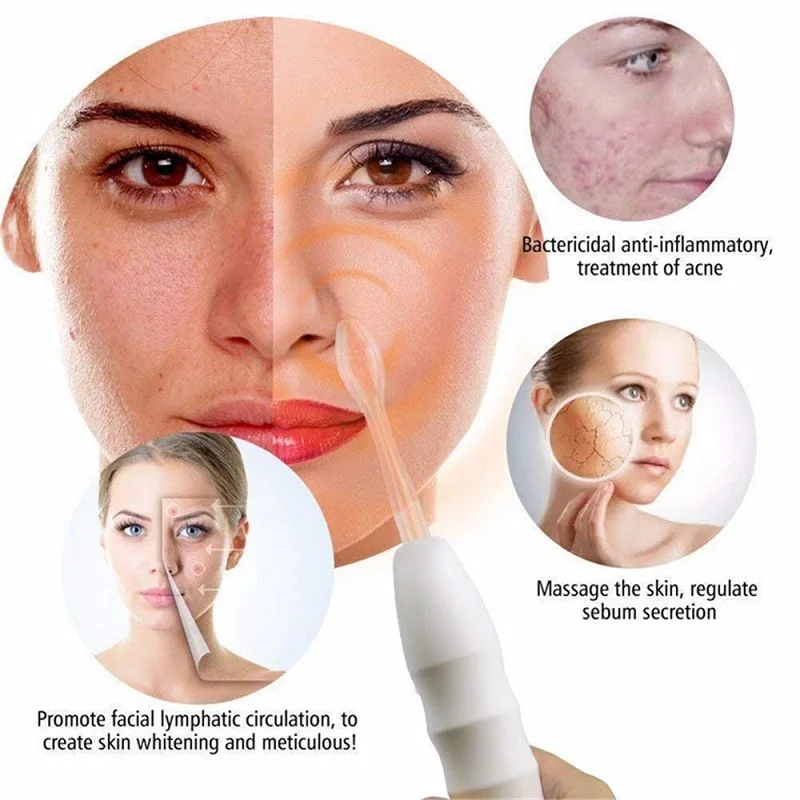 Home Use Handheld 4 in 1 Facial Skin Care Beauty Instrument High Frequency Skin Therapy Wand