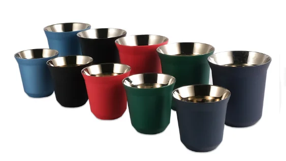 Espresso Cups Lungo Cups Set Espresso Gift Set Double Wall Thermally Insulated Capsule Coffee Mug Demitasse Cups