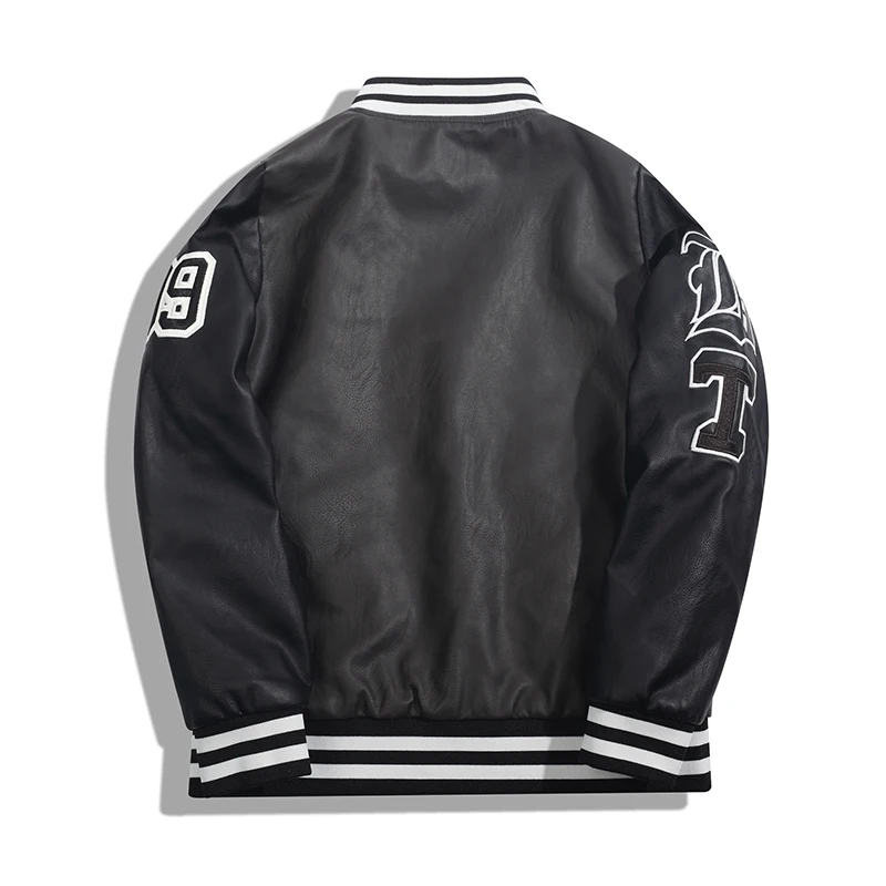 OEM Embroidery Patches Men Letterman Jacket Baseball Leather Street Designer Letterman Men Jacket Custom Varsity Jacket
