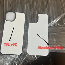 Wholesale 2D Tpu Pc Sublimation Mobile Blank Phone Case Blanks Cover Sublimation Phone Cases For Iphone 11 12 13 14 Pro Max