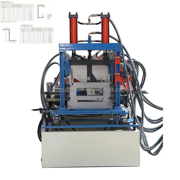Stud and Track Rolling Machinery for CU Purlin Roll Forming Machine Price