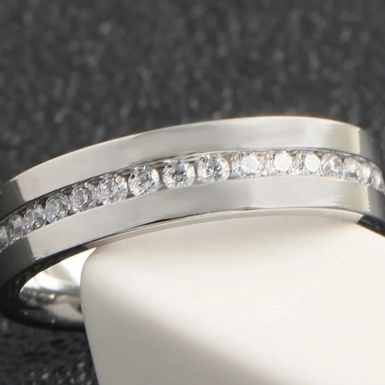 
High quality jewelry 18K Gold Plating Silver 925 Jewelry Sterling Silver Couple Wedding Bands Rings 