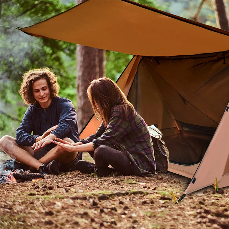 Double-Layer Portable Outdoor Car Rear Tent Outdoor Camping 2 Person Canopy Tent Outdoor