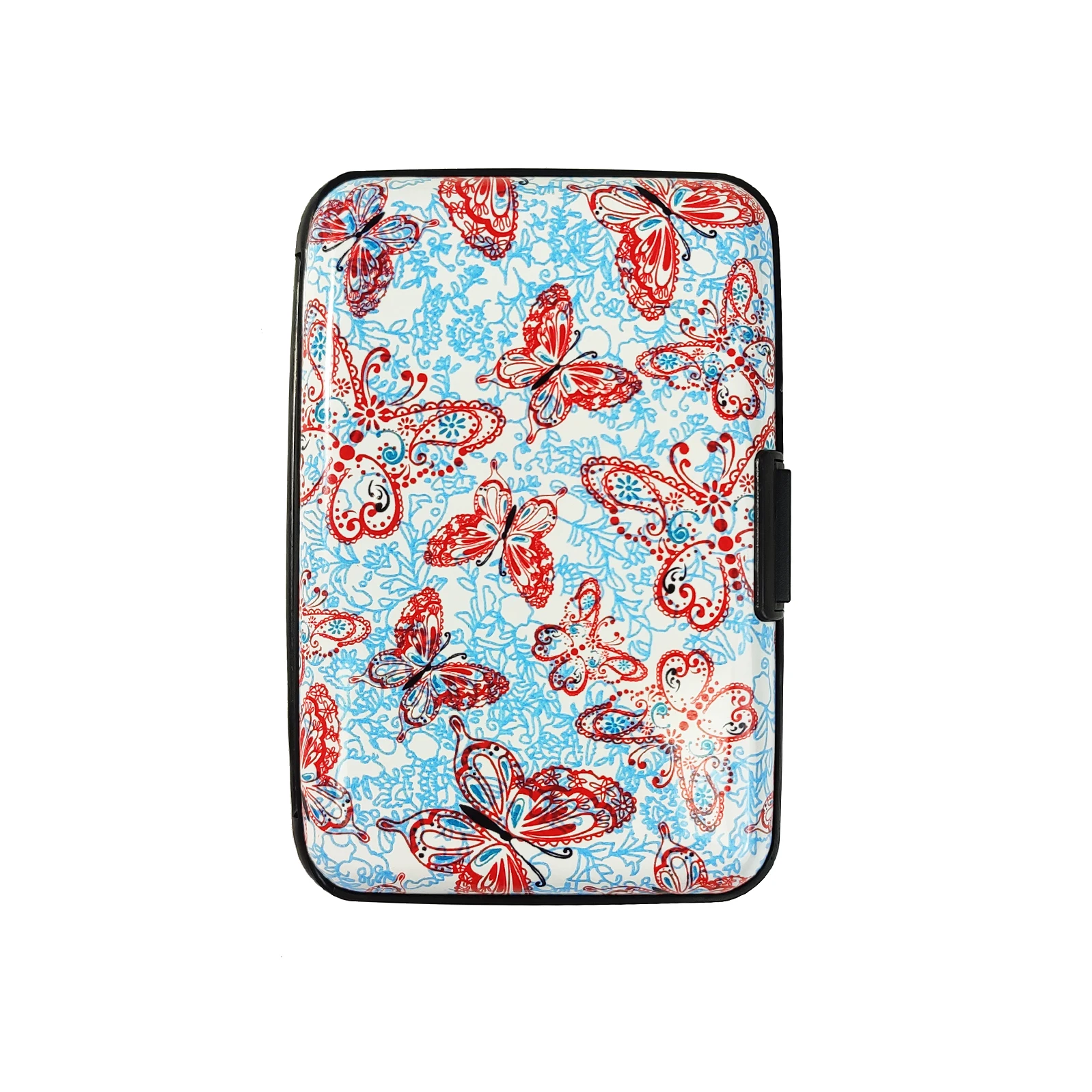 Men Women Credit Card Holder Wallet  Metal RFID Vintage Aluminium Box  Bank Cardholder Case