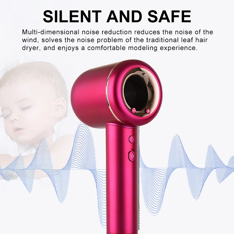 2024 Hot Sells High Speed Light Negative Professional Ionic Hair Dryer1600W Dryers Negative ion Hair Blow Dryer