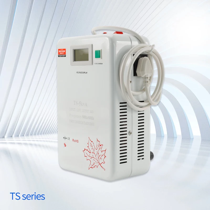 customized TS-1000W/2000W/3000W/5000W 50/60Hz 110v/120v/240v power change-over transformer