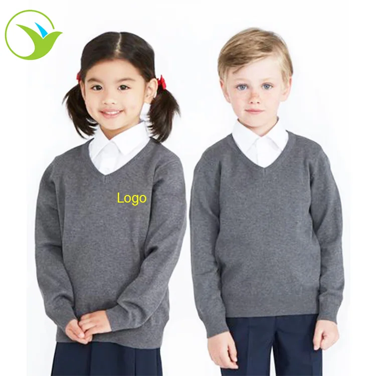 
USA style autumn students clothes long sleeve school children formal white shirts School Uniform pullover Sweaters 