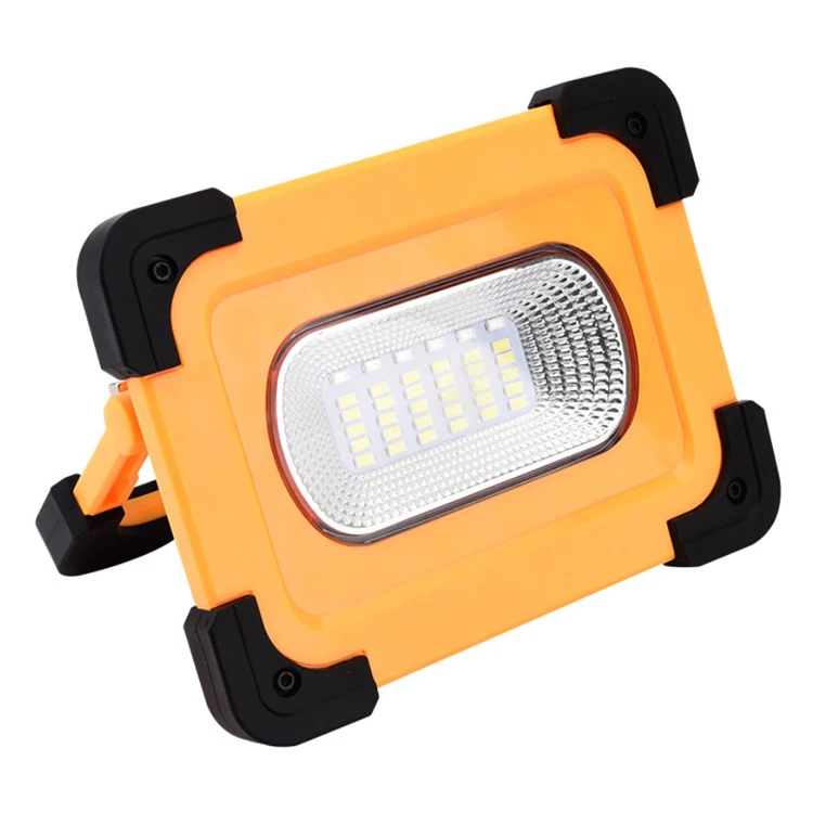 Solar Portable Light Super Bright yellow Outdoor LED Cob Solar Work Light rechargeable led work light