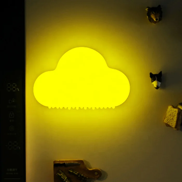 New design LED Cute Cloud Night Lamp for Holiday Decoration Magnetic Attraction Motion Sensor Night Light Floating Wall Lamp