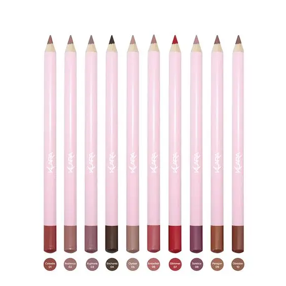 baby Pink lipgloss lip liner set custom packaging Private Label Vegan Dark Brown Lip Liner Pencil Waterproof Lip Liner
