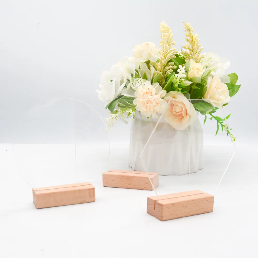 Wedding Decor Acrylique De Mariage Blank Table Card Number Acrylic Menu