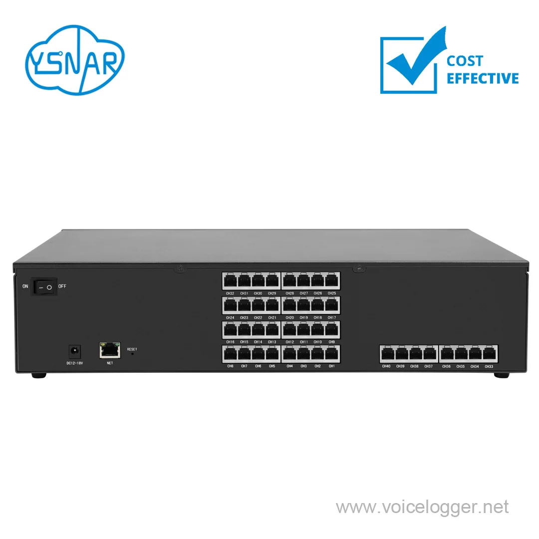 40CH телефонный голосовой и записи разговоров с HDD & SDK/API, 40-портовый Автономный сетевой защитное устройство от перенапряжения/аудио голосовой активации голосовой Регистратор