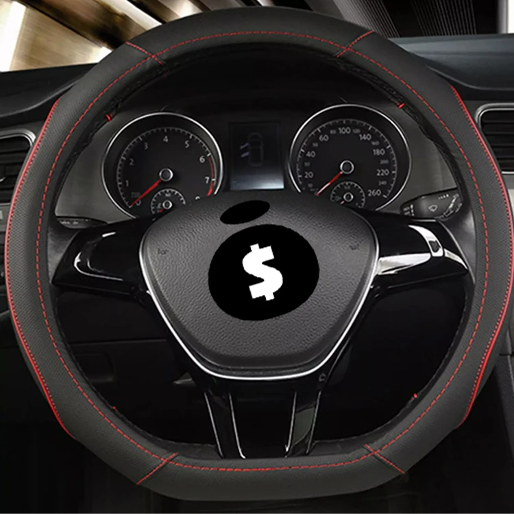 Wholesale Steering Wheel Protector 38 cm / 15 Inch Car Accessories Genuine Leather Steering Wheel Cover