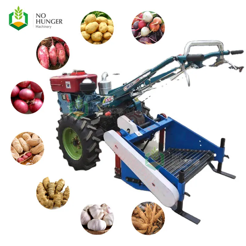 Small Mini Ginger Sweet Potato Radish Cassava Garlic Peanut Harvester Machine Of Price