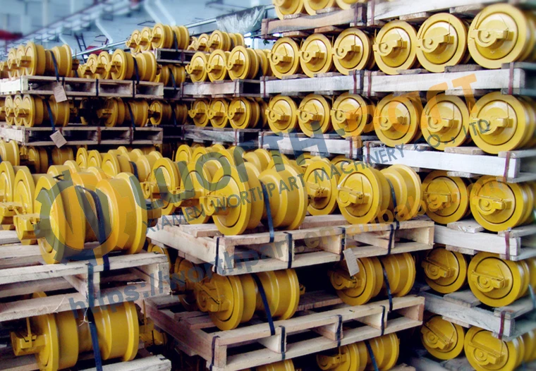 D3C D31 D40 Double Flange Bottom Roller Lower Roller Bulldozer D6D Track Roller D45 D50 D65 D80 D85