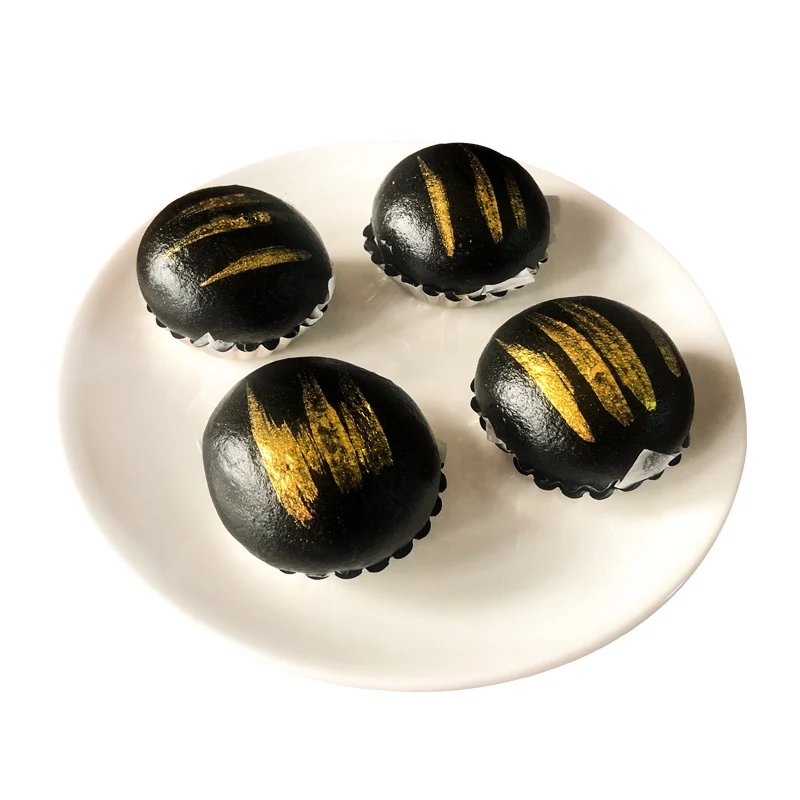 Frozen Vegan Food Chinese Snacks  Hidee Seafood Frozen Black Gold Quicksand Bun