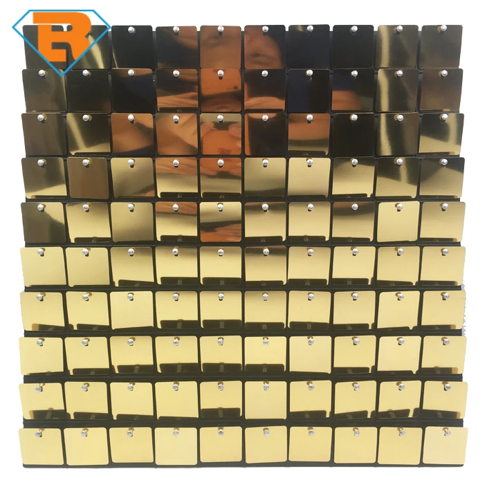 Wedding Decoration Shimmer Air Active Panel PVC Sequin Wall