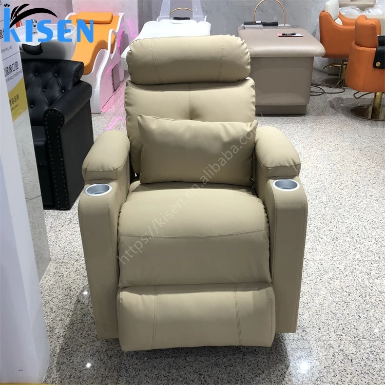 Kisen Advanced Salon Massage Shampoo Chair Thai Style Lay Down Barbershop Shampoo Bed Suitable for Head Care Barbershop Salon