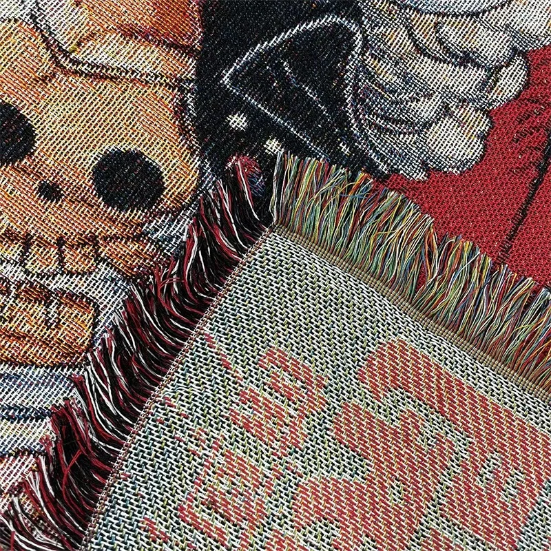 Wholesale Custom Wall Hanging Anime Tapestry Woven Throw Blanket tapestry blanket