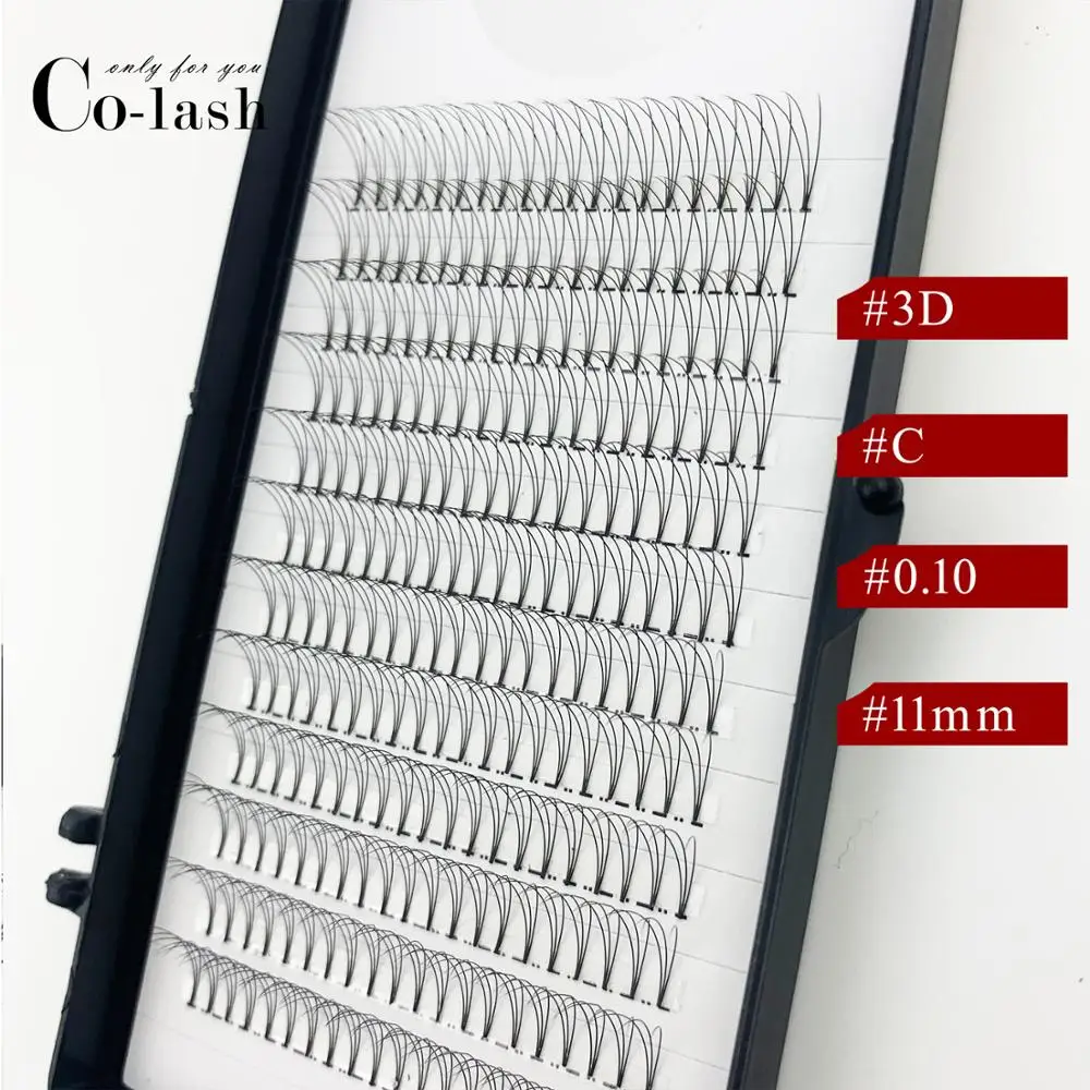 
100% Mink Eyelash Extension 3d Pre Glued Pre Made Fan 