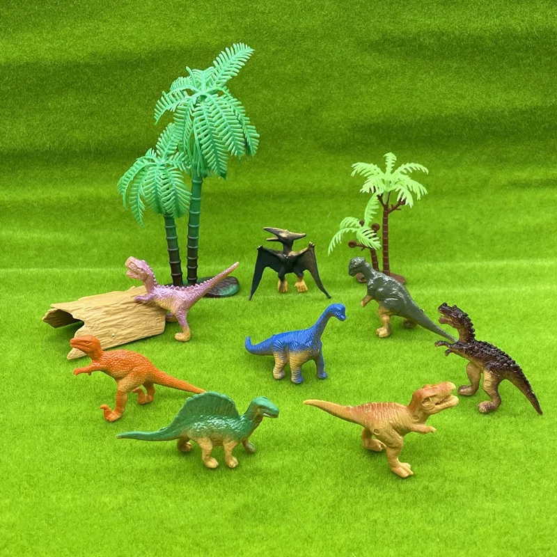 Wholesale Colorful Cute Figurine Soft Plastic Mini Dinosaur Model Toy Diy Toys Sets For Kids Children Girls