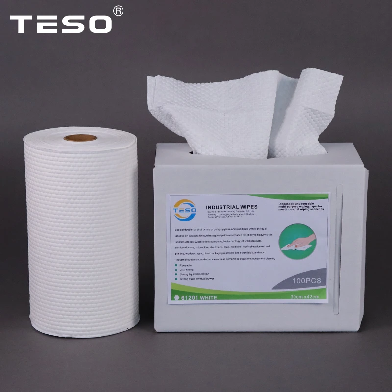 heavy duty industrial cleaning wipes nonwovens blue red hand cloth replace scott shop towels for workshop