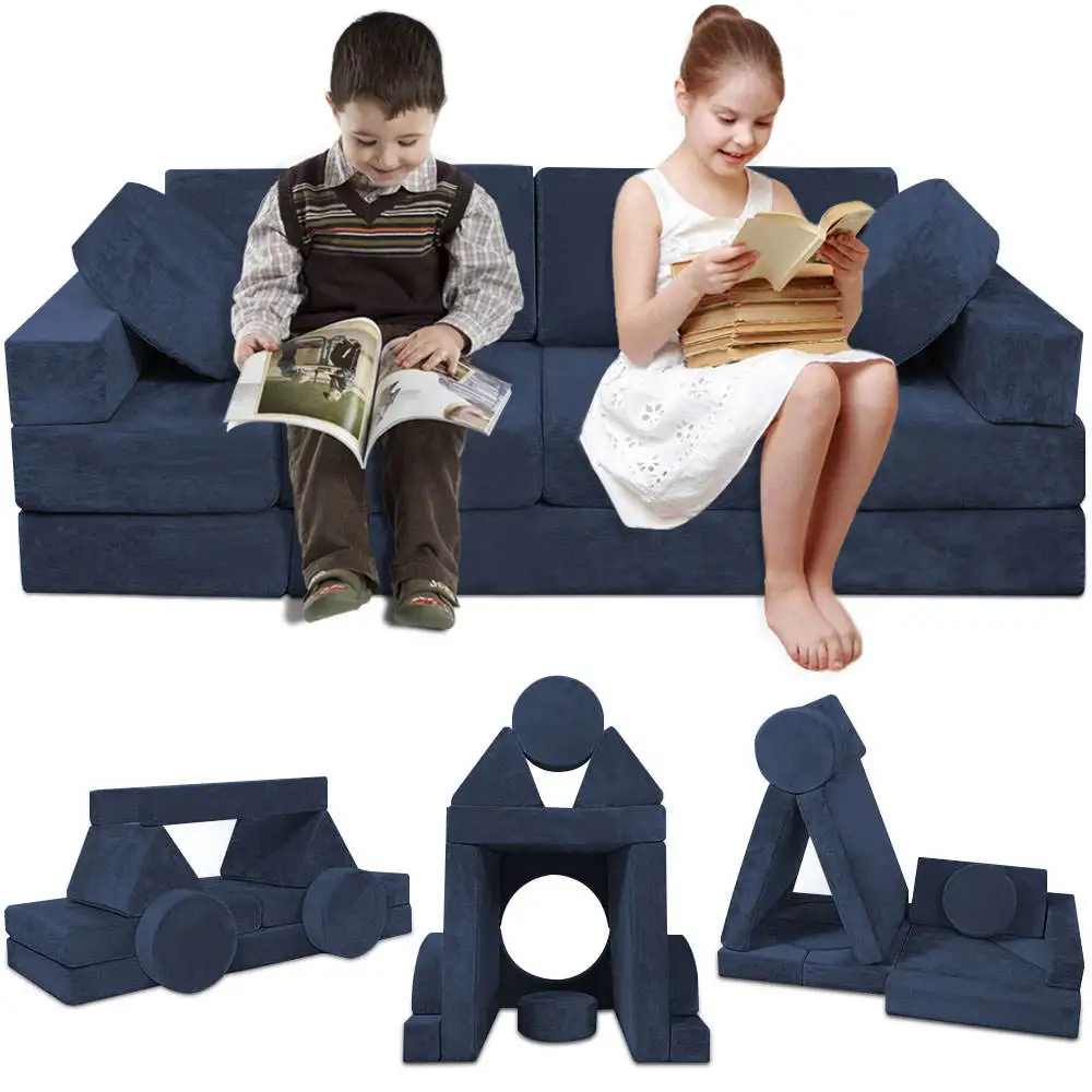 Foam Couch Play Nugget Couches Modular Child Sectional Room Kids Sofa Bed