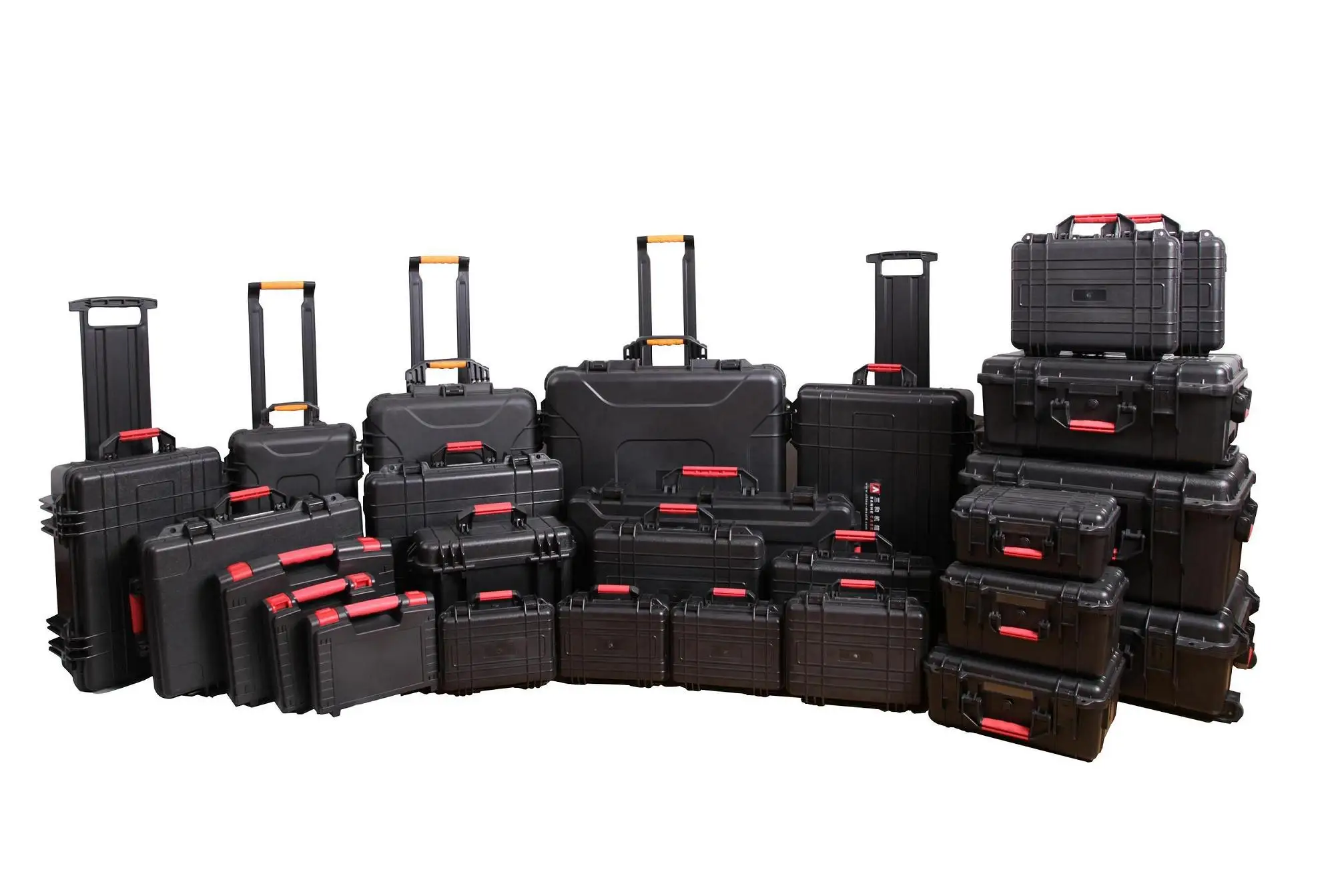 abs plastic equipment case with mounting pillar