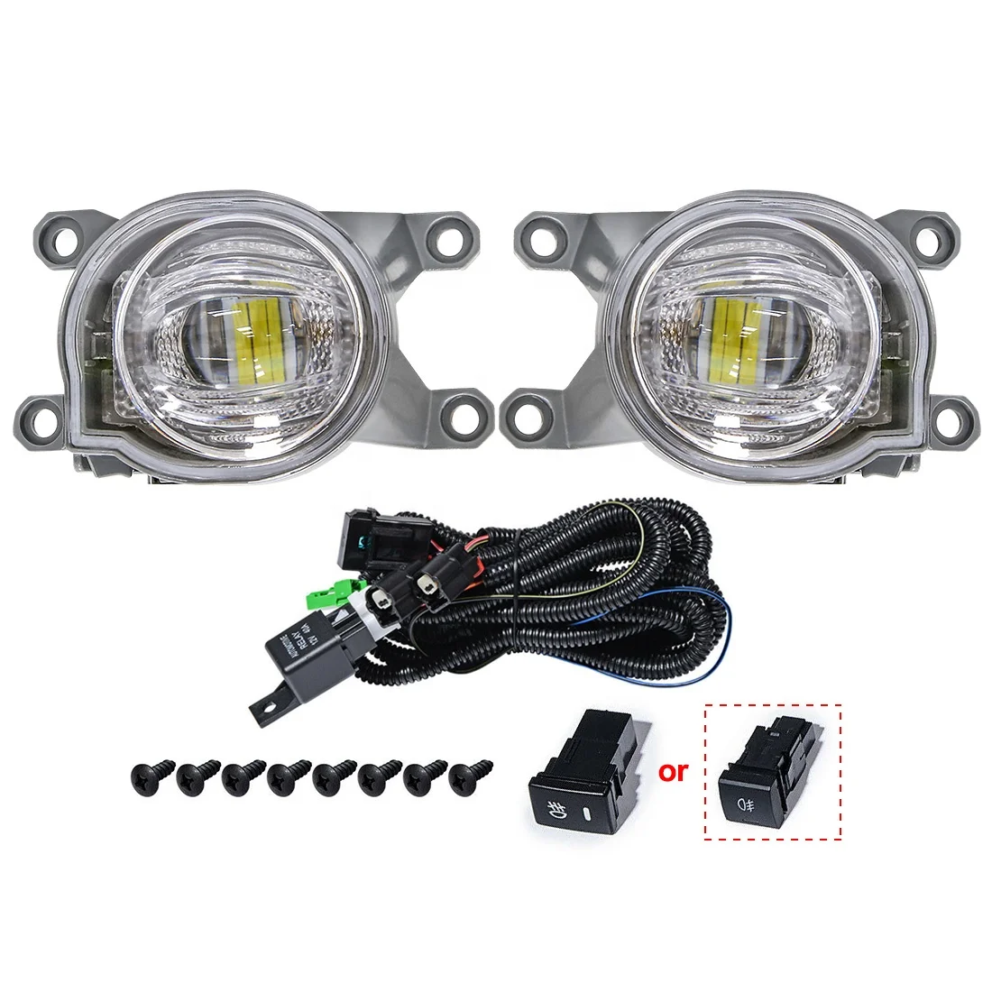 LED lights Auto Parts Front Bumper Car Auto Driving Lamp Universal Fog Light for Toyota Corolla/Hilux Revo/Chr/INNOVA After 2020