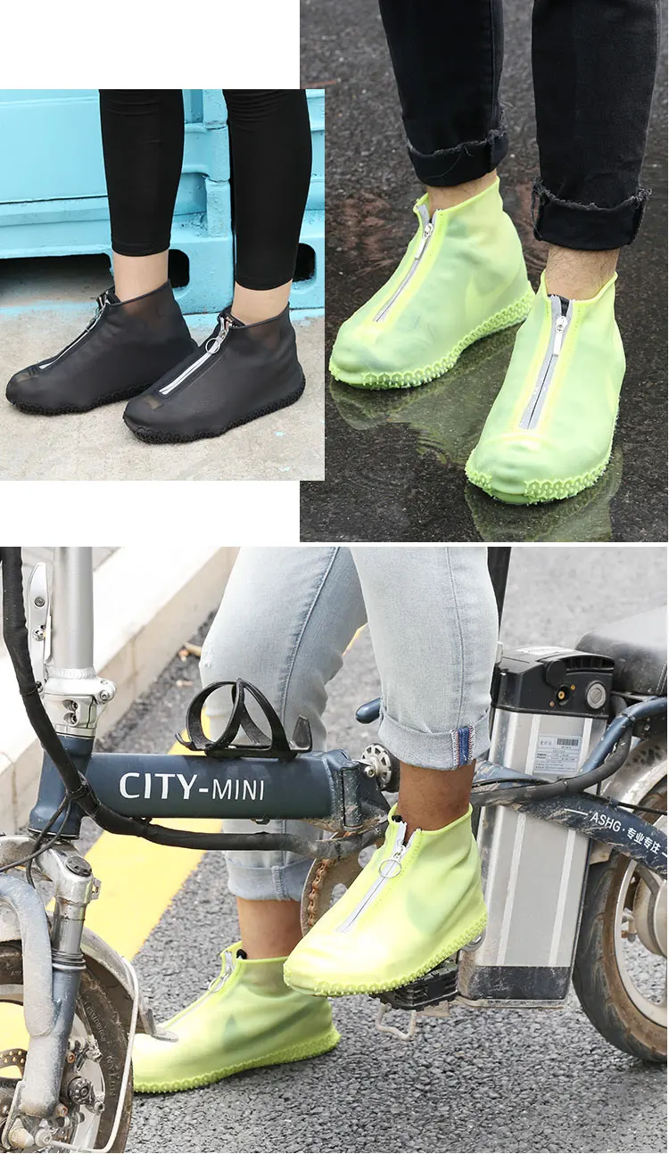 
High Quality Reusable Kids Rain Rain Shoes Cover Anti-Slip Waterproof Boots Silicone Overshoes 