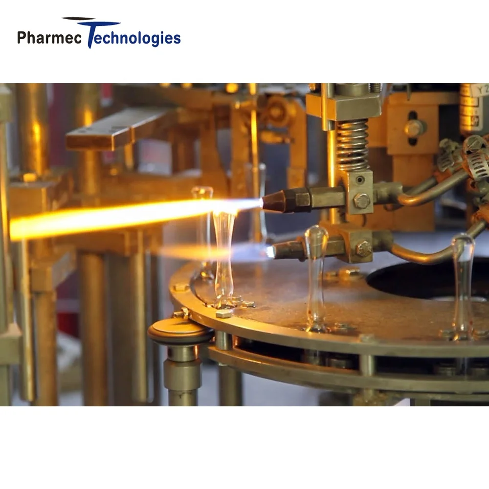 Pharmaceutical Cosmetic Injection Automatic Glass Ampoule Filling and Sealing Machine