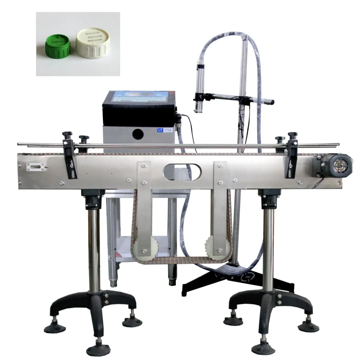 multi-function bottles cans label inkjet coding packaging machine for date and QR code