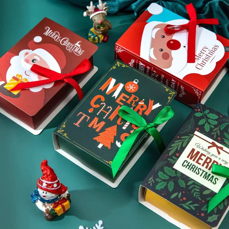 Christmas Custom Paper Box Candy Chocolate Packaging Box Paper Suitcase Gift Box Children Storage Suitcases