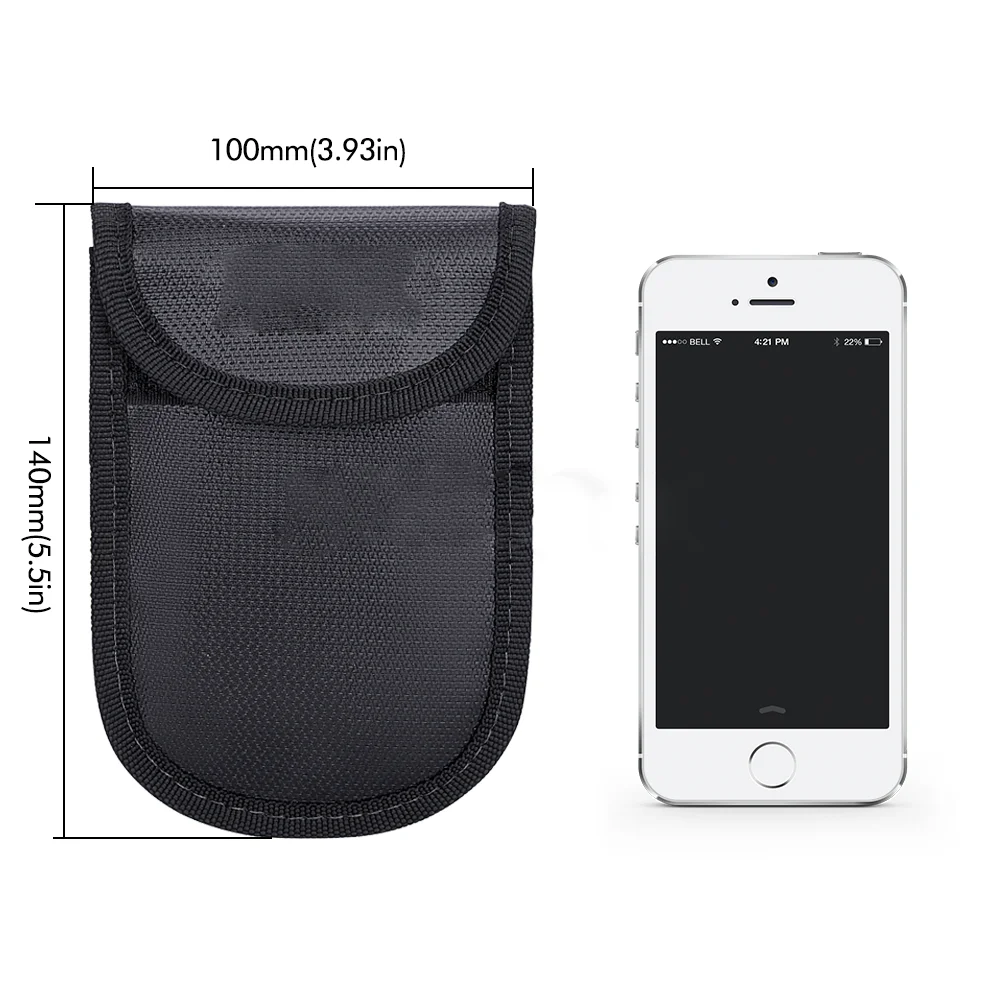Hot Sale Car Rfid Signal Blocking Fireproof Waterproof Bag For Key Fob Anti-theft Pouch Car Anti-hacking Key Case