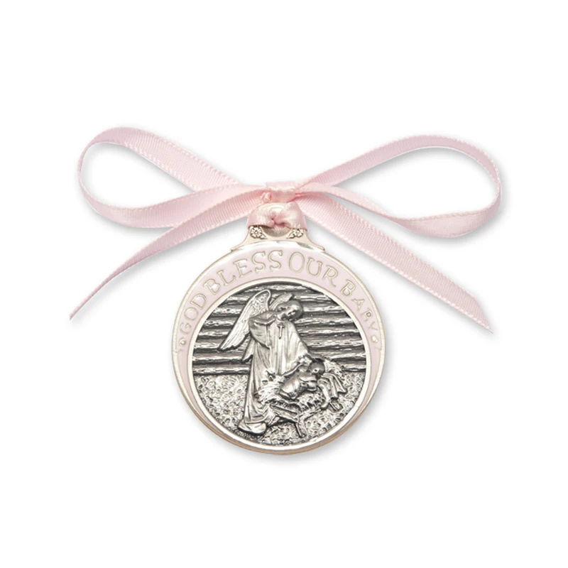 Double Sided Enamel Medal Custom Miniature Medals Fiber Laser Chrome Custom Crib Medal For Baby Girl