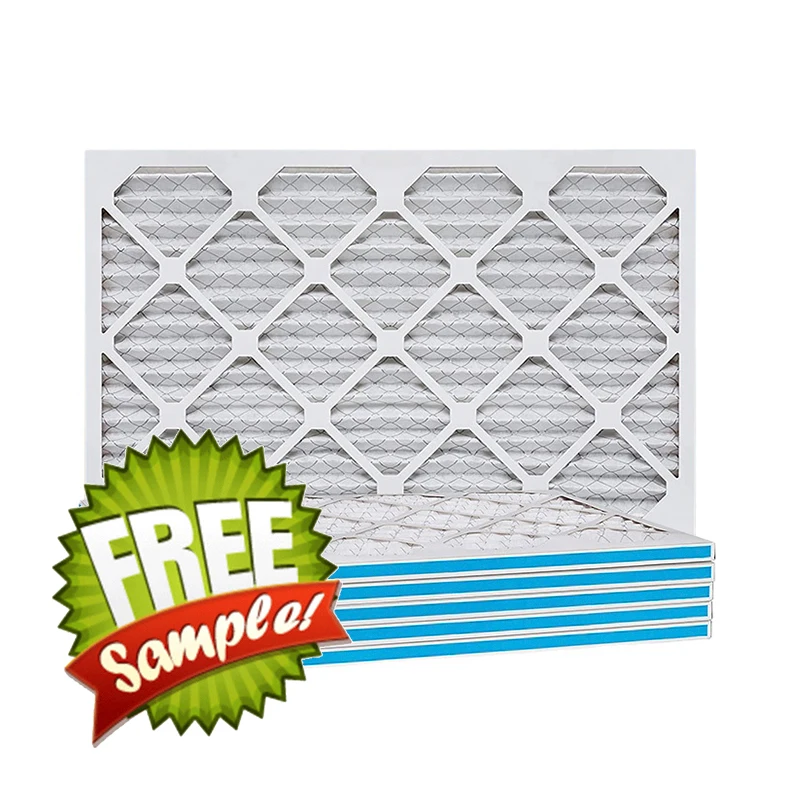 Factory Customized  12x20x1  Panel Pleated AC Furnace Air Filter Home  Conditioning Ventilation Replacement