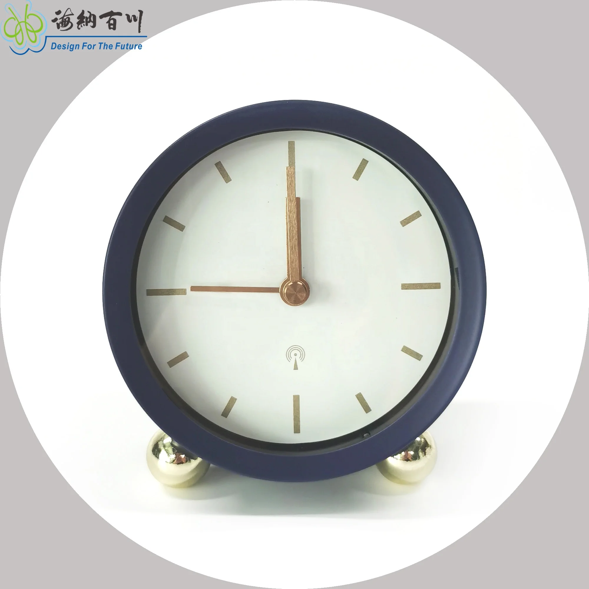RCC Desk Clock Set with Time Reminder Smart Control Quartz Alarm Clock in Antique Style for Office Living Room Outdoor Use