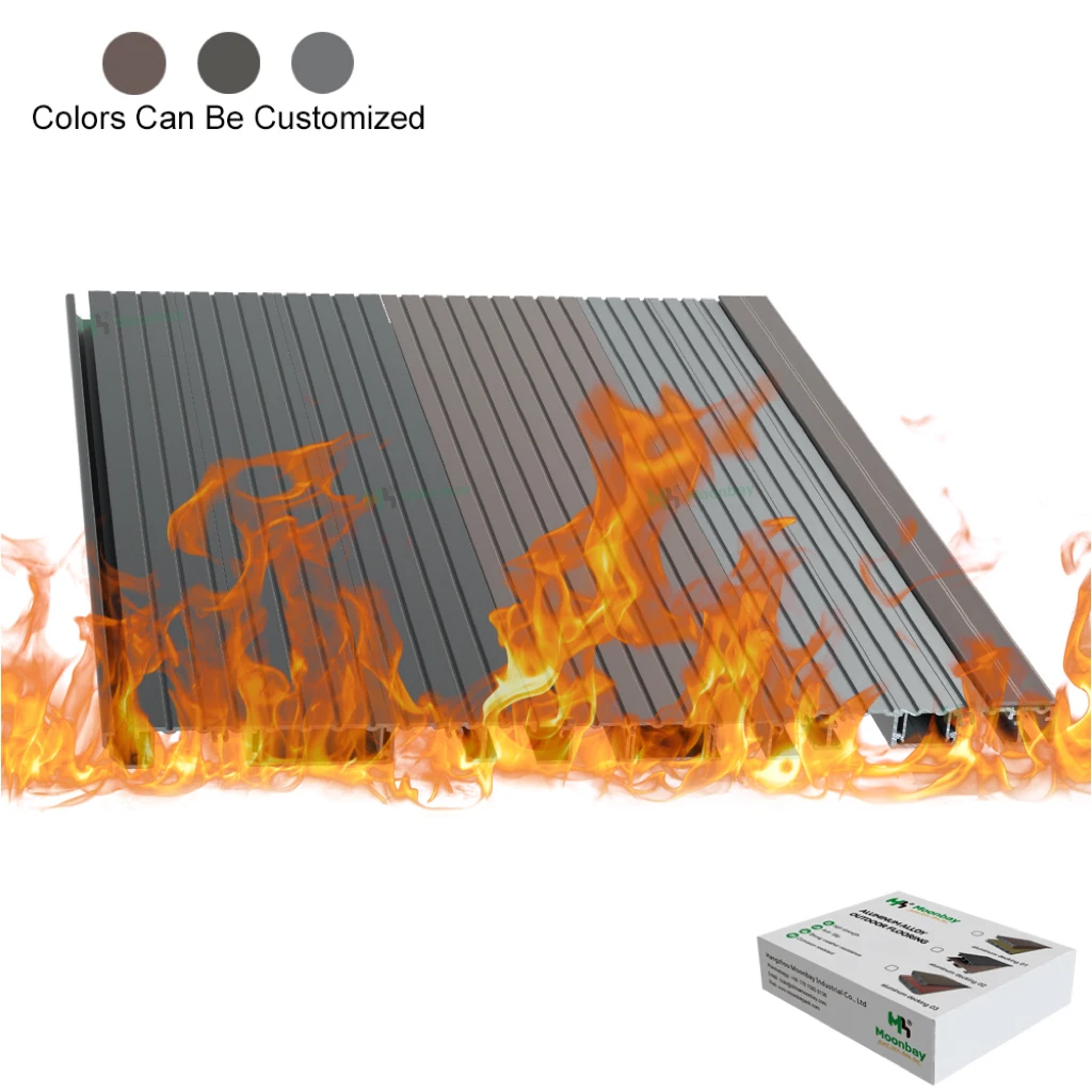 Fire proof aluminum decking Non-Slip Deck Treads Industrial aluminum profile decking