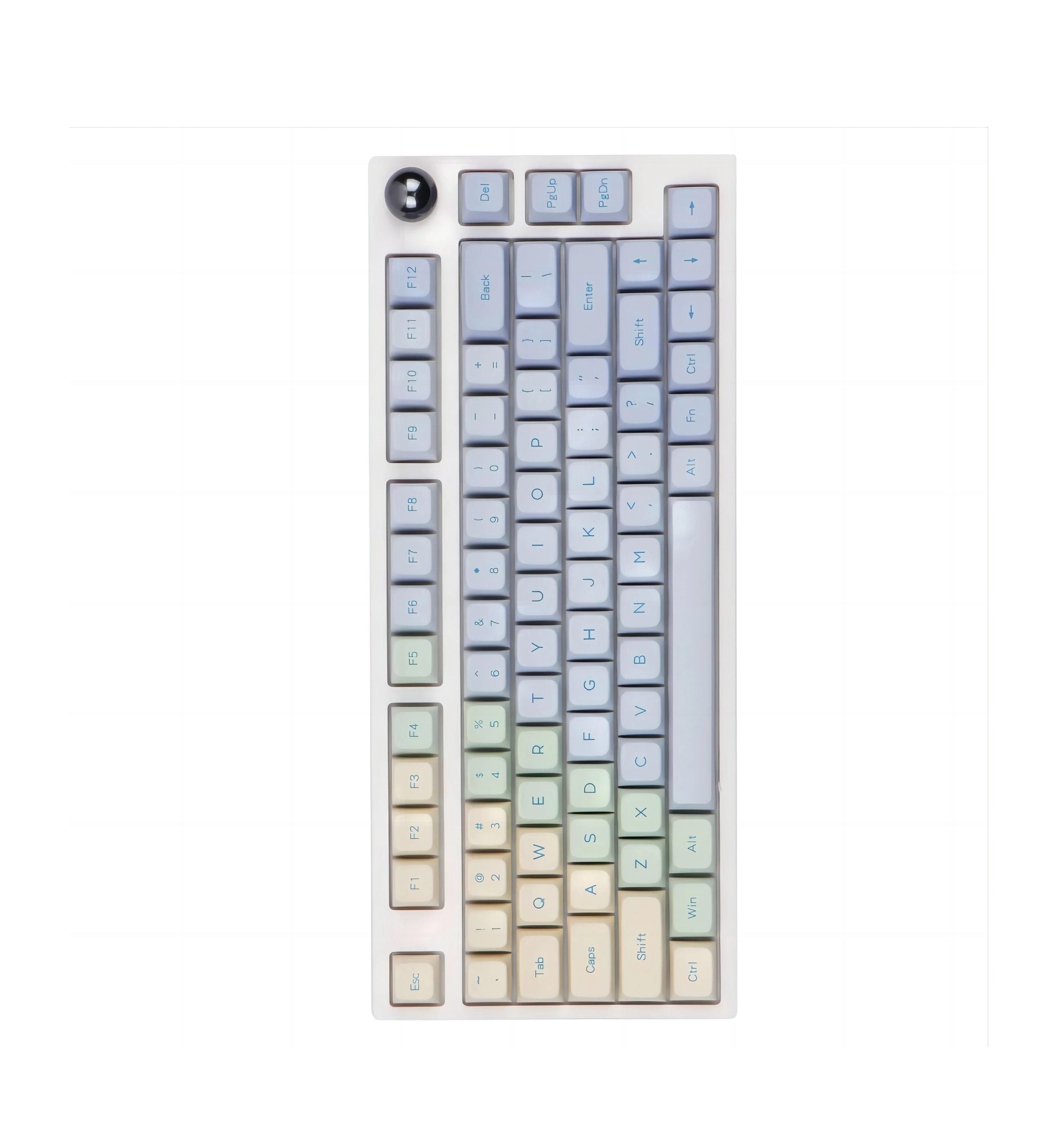 75% Hot Swappable RGB BT Wired Mechanical Keyboard MDA PBT Keycaps Knob Control ANSI ISO With Provided Gerber Files BOM