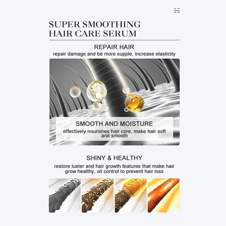 Factory Price Private Label Reduces Dandruff Moisturizing Hair Drops Argan Oil Biotin Hair Growth Oil