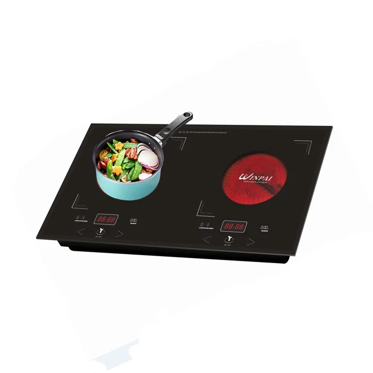 Простая в использовании инфракрасная плита, индукционная плита, промышленная дешевая индукционная плита с наружной поверхностью из нержавеющей стали 110 В