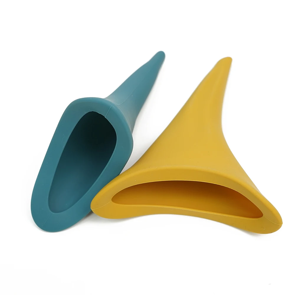 Women Standing Reusable Female Urination Device Women Portable Silicone Travel Urinal With Custom Logo