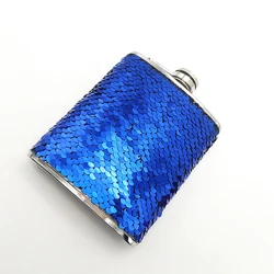 Funny novelty personalized Birthday mermaid stainless steel hip flask