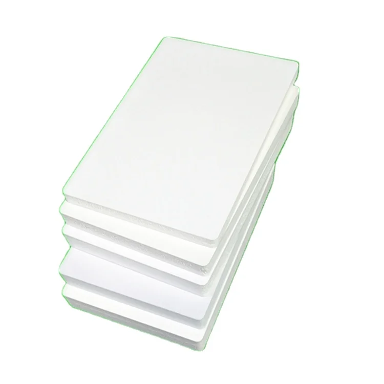 Low cost high-density white board PVC foam hard board lightweight waterproof advertising board 4x8