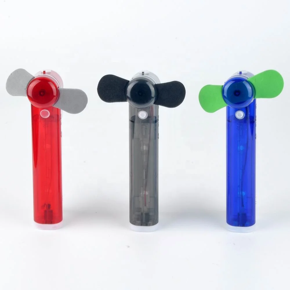 Hot Sale Promotional Hand Held Mini Mist Fan Water Cooling Battery Fan