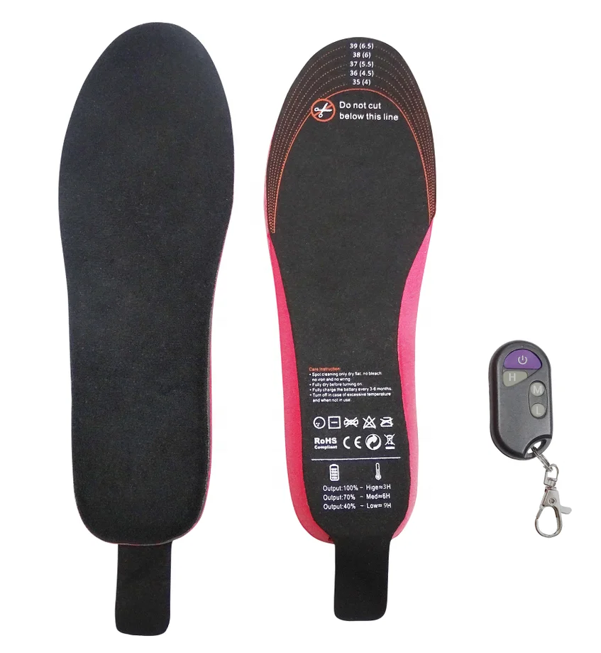 Source factory spot can be customized  Wireless Remote Control  Heated Insoles for Men and Women Winter Outdoor  Heated inslole