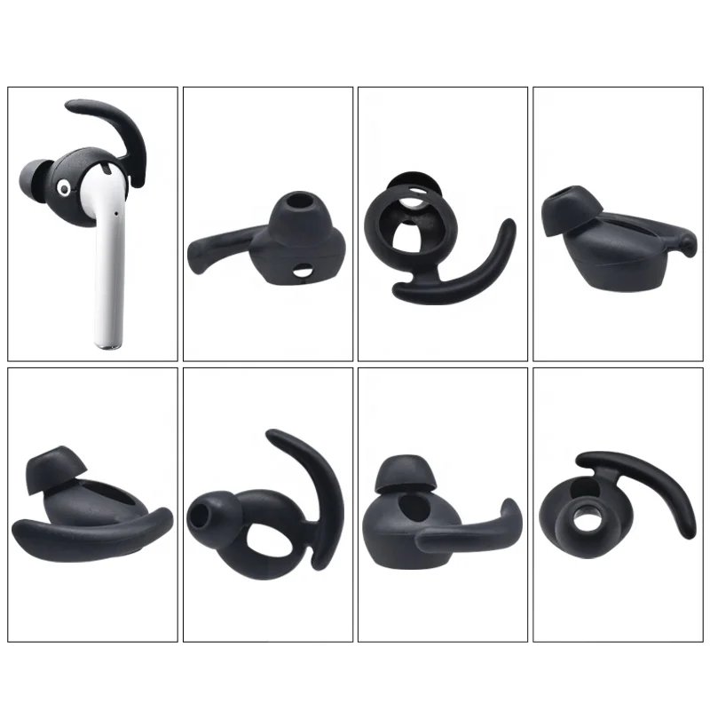  Аксессуары для наушников AirPods Нескользящие наушники-вкладыши вкладыши ушные крючки совместимы с Apple 1/2 или