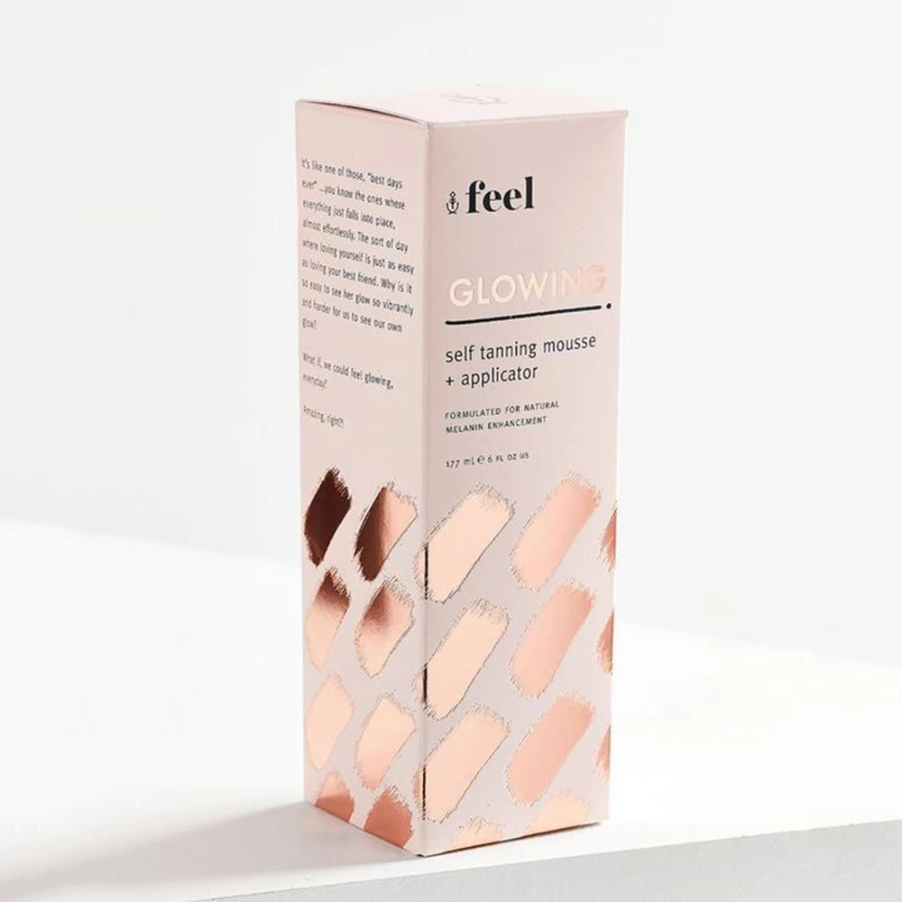 Custom Logo Printed Low MOQ Ivory Paper Folding Skin Lotion Cosmetic Packaging Paper Gift Box