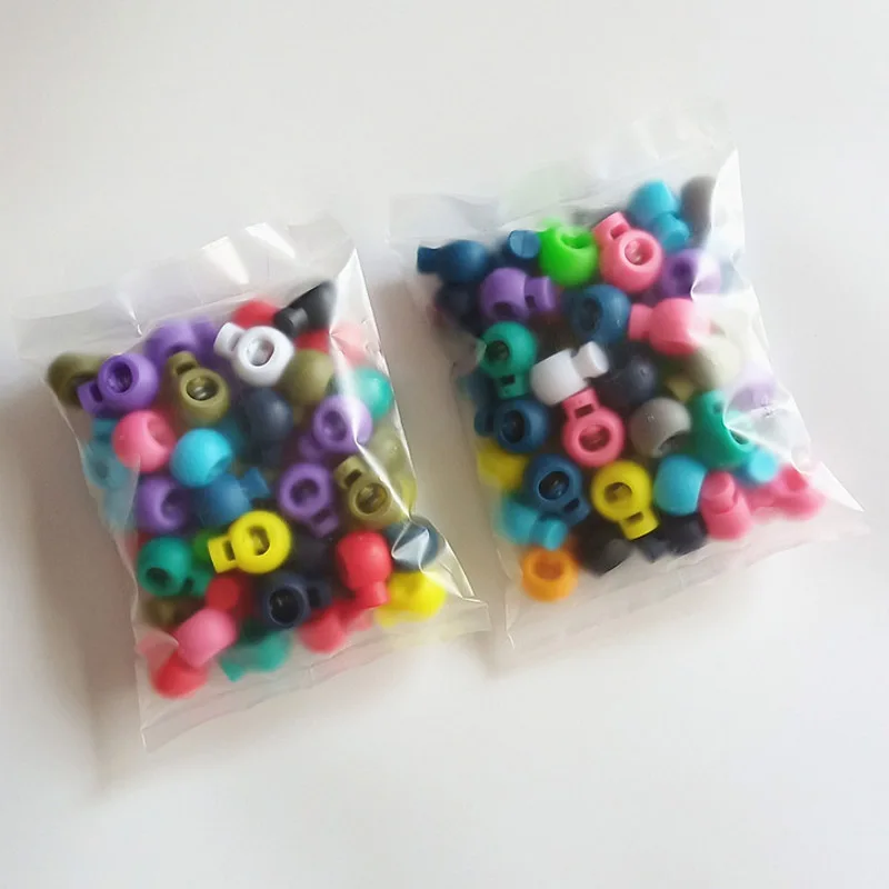  Пластиковый цветной стопор для шнура