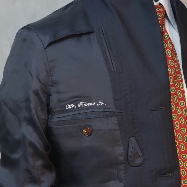 MTM Italian Style Fully Handmade Full Canvas Bespoke Tailor Custom Suits  Business  Mens Suit  High Quality Black Suit 100%Wool